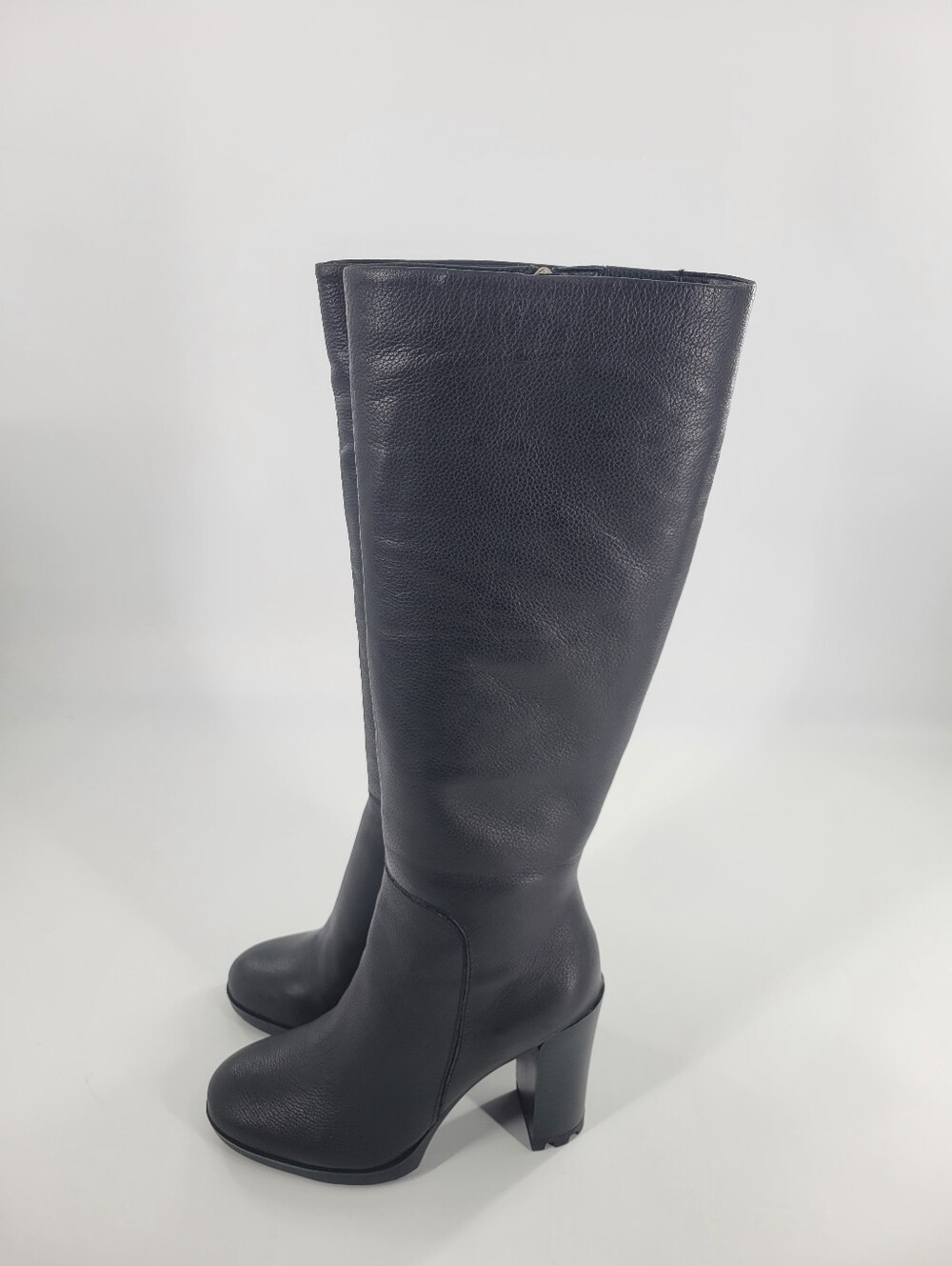 Kenneth Cole Black Over-the-Knee Block Heel Boots Size 7 New